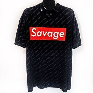 Savage Good Vibes Black T-Shirt by Hustle Sz 2XL